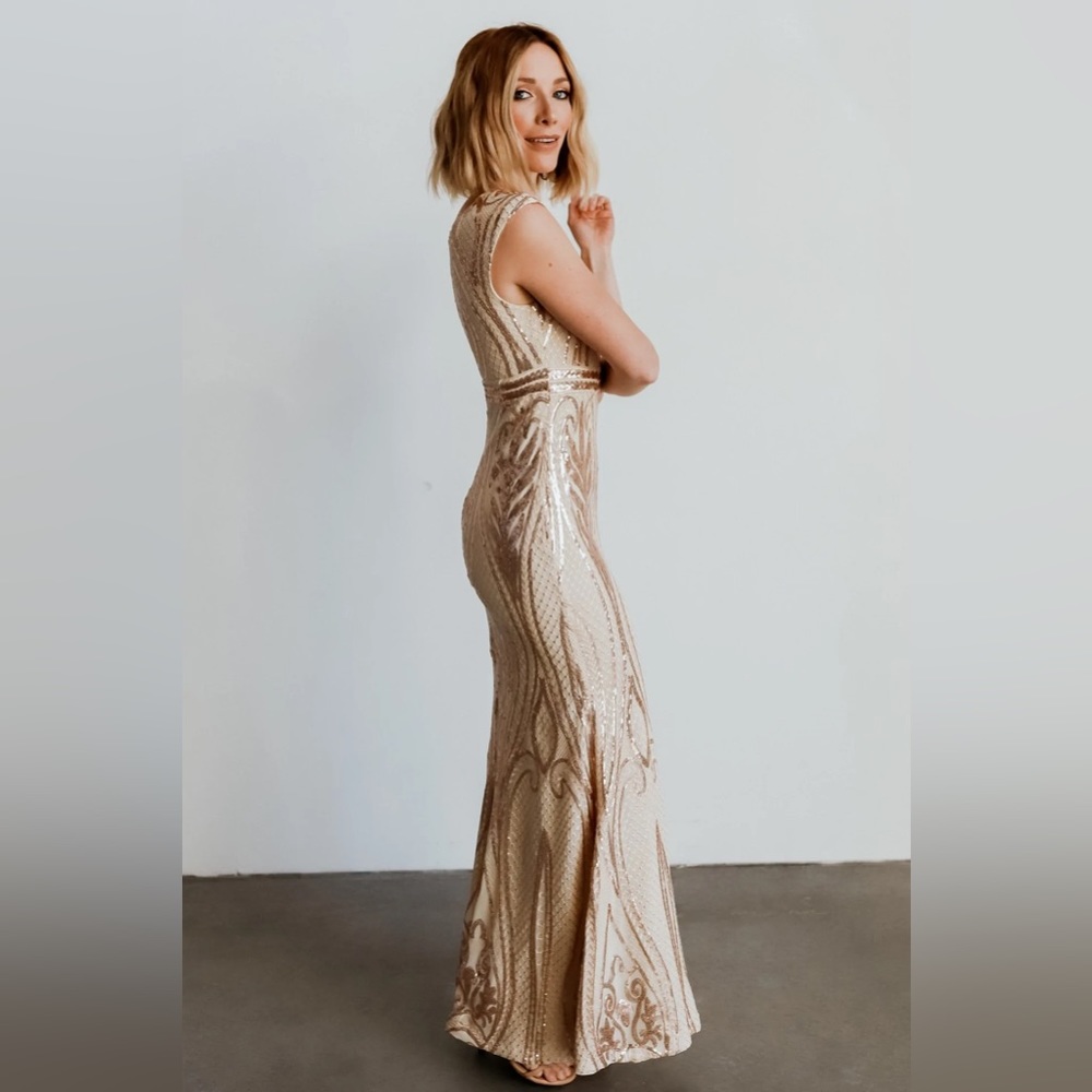 Baltic Born Alessia Sequin Gown size medium. NWT